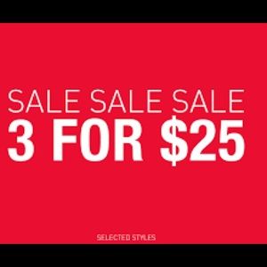 All items 3 for $25!!